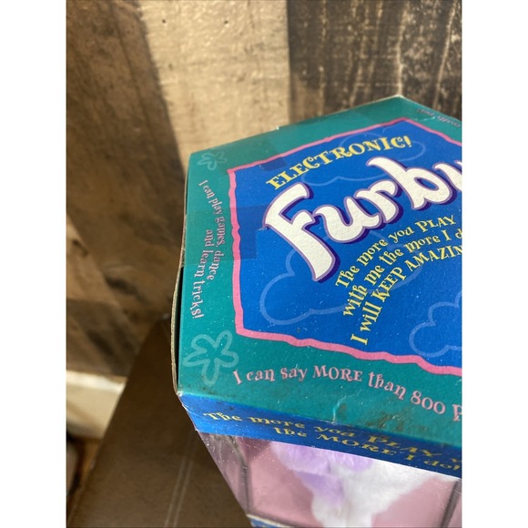 Furby Tiger Electric Special Limited Edition Pastel Purple Yellow Blue Eyes Vtg - Picture 8 of 16